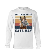 My therapist Eats hay Horse tote Long Sleeve Tee tile