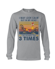 I may look calm Chicken Long Sleeve Tee tile