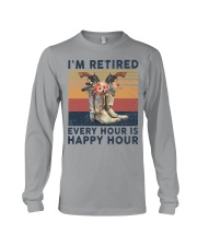 I'm retired Every hour is happy hour Horse lover Long Sleeve Tee tile