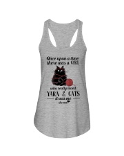 A Girl Who Really Loved Yarn and Cats Ladies Flowy Tank tile