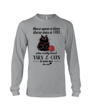 A Girl Who Really Loved Yarn and Cats Long Sleeve Tee tile
