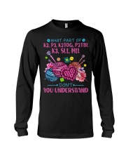 Funny knitting Long Sleeve Tee tile