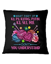 Funny knitting Square Pillowcase tile