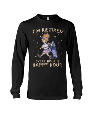 Golf I'm retired Every hour is happy hour Long Sleeve Tee tile