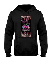 Jesus is my savior Crocheting is my therapy Hooded Sweatshirt tile