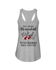 Yes I really do need all these chickens Ladies Flowy Tank tile