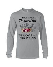 Yes I really do need all these chickens Long Sleeve Tee tile