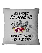 Yes I really do need all these chickens Square Pillowcase tile