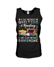 A day without quilting I'm bored Unisex Tank tile