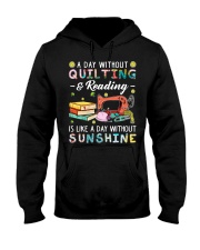 A day without quilting I'm bored Hooded Sweatshirt tile