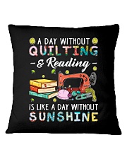 A day without quilting I'm bored Square Pillowcase tile