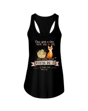 Love crochet and cats Ladies Flowy Tank tile