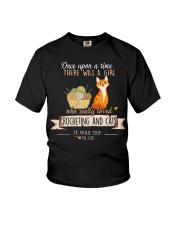 Love crochet and cats Youth T-Shirt tile