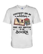 Everybody has an addiction V-Neck T-Shirt tile