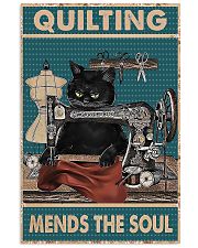 Quilting mends the soul 11x17 Poster front