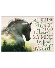 And into the forest I go Horse lovers 17x11 Poster front