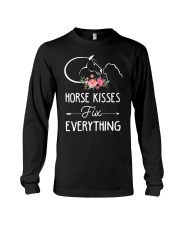 Horse kiss fix everything Long Sleeve Tee tile