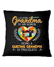 - Being a quilting grandma is priceless Square Pillowcase tile