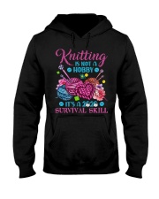 Knitting is a 2020 survival skill Hooded Sweatshirt tile