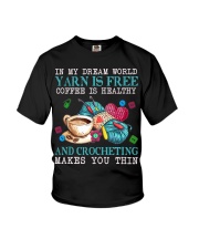 Crochet makes you thin Youth T-Shirt tile