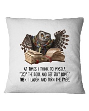 Funny book shirt Square Pillowcase tile