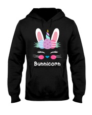 Bunnicorn Shirt Cute Bunny Rabbit Unic Hooded Sweatshirt thumbnail