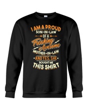 Mens Proud Son In Law Of A Freaking Aweso Crewneck Sweatshirt thumbnail