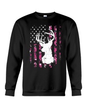 DEER FLAG PINK CAMO Crewneck Sweatshirt thumbnail