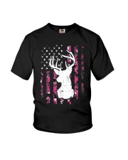 DEER FLAG PINK CAMO Youth T-Shirt thumbnail