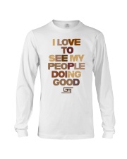 ILOVETOSEEMYPEOPLEDOINGGOOD SHADES OF CHOCOLATE Long Sleeve Tee thumbnail
