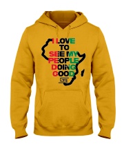 I LOVE TO SEE MY PEOPLE DOING GOOD AFRICA Hooded Sweatshirt thumbnail