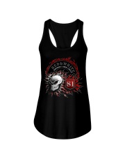 Red Red White white forever forever Ladies Flowy Tank thumbnail