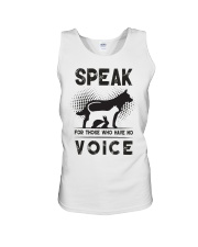 Speak for those who have no voice Unisex Tank thumbnail