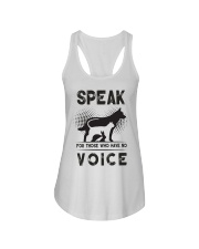Speak for those who have no voice Ladies Flowy Tank thumbnail