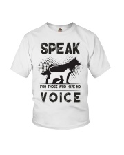 Speak for those who have no voice Youth T-Shirt thumbnail