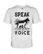 Speak for those who have no voice V-Neck T-Shirt thumbnail