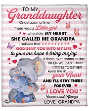 Granddaugter God Sent U Into My Life 2Give Me Hope Fleece Blanket - 50" x 60" front