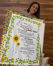 To My Daughter Just Do Your Best Sherpa Fleece Blanket - 50" x 60" aos-sherpa-fleece-blanket-50x60-lifestyle-front-09b