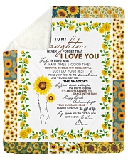 To My Daughter Just Do Your Best Sherpa Fleece Blanket - 50" x 60" front