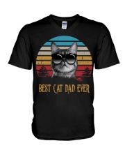 Best Cat Dad Ever V-Neck T-Shirt tile