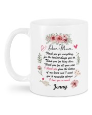 Personalized Thank You For Everything To Mom Mug back