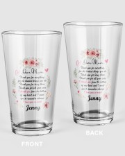 Personalized Thank You For Everything To Mom Pint Glass tile