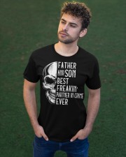 Skull Father Son Best Freaking Partner In Crime Classic T-Shirt apparel-classic-tshirt-lifestyle-front-43