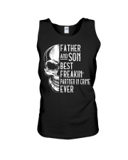 Skull Father Son Best Freaking Partner In Crime Unisex Tank tile
