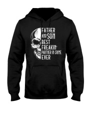 Skull Father Son Best Freaking Partner In Crime Hooded Sweatshirt tile