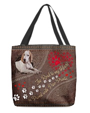 Porcelaine-dog-the-road-to-my-heart All-over Tote back