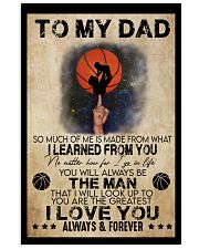 So Much Of Me Is Made Basketball Son To Dad Vertical Poster tile