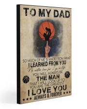 So Much Of Me Is Made Basketball Son To Dad 20x30 Gallery Wrapped Canvas Prints front