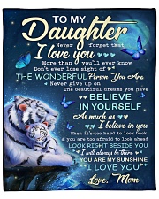 Never Forget That I Love U Tiger Mom To Daughter Fleece Blanket - 50" x 60" front