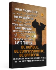 Your Character Is More Important Baseball 16x24 Gallery Wrapped Canvas Prints front